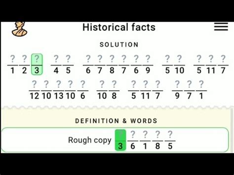 Figgerits Account of events in history Answer .